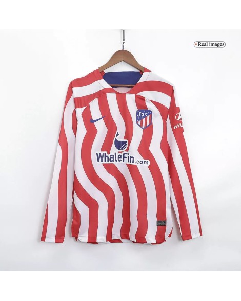 Atletico Madrid Home Jersey 2022/23 - Long Sleeve