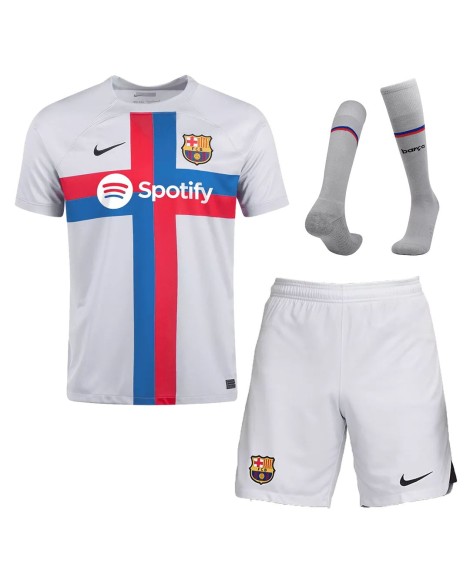 Barcelona Jersey Whole Kit 202223 Third