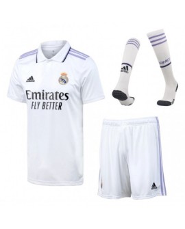 Youth Real Madrid Jersey Whole Kit 202223 Home
