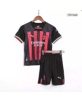 Youth AC Milan Jersey Kit 2022/23 Home