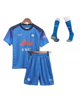 Youth Napoli Jersey Whole Kit 2022/23 Home