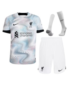 Youth Liverpool Jersey Whole Kit 202223 Away