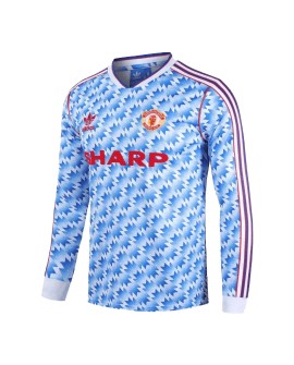 Manchester United Away Jersey Retro 1990/92 By - Long Sleeve