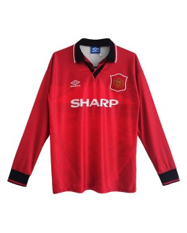 Manchester United Home Jersey Retro 1994/96 By - Long Sleeve