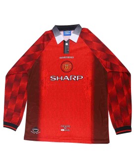 Manchester United Home Jersey Retro 1996/97 By - Long Sleeve