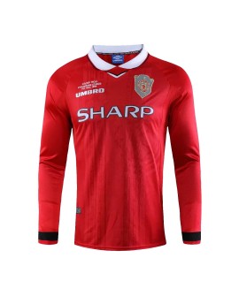 Manchester United Home Jersey Retro 1999/00 By - Long Sleeve