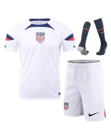 USA Jersey Whole Kit 2022 Home World Cup