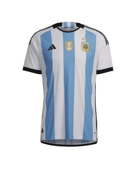 Argentina Jersey 2022 Authentic Home World Cup -THREE STAR