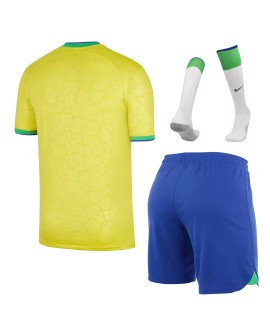 Brazil Jersey Whole Kit 2022 Home World Cup