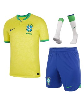 Brazil Jersey Whole Kit 2022 Home World Cup