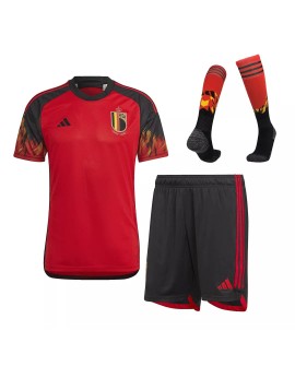 Belgium Jersey Whole Kit 2022 Home World Cup