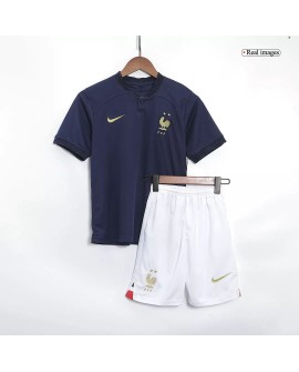Youth France Jersey Kit 2022 Home World Cup