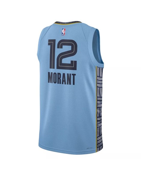 Men's Memphis Grizzlies Ja Morant #12 Jordan Brand Light Blue 2022/23 Swingman Jersey - Statement Edition