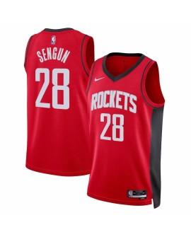Men's Houston Rockets Alperen Sengun #28 Nike Red 2022/23 Swingman Jersey - Icon Edition