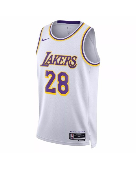 Men's Los Angeles Lakers Rui Hachimura #28 Nike White 2022/23 Swingman Jersey - Association Edition