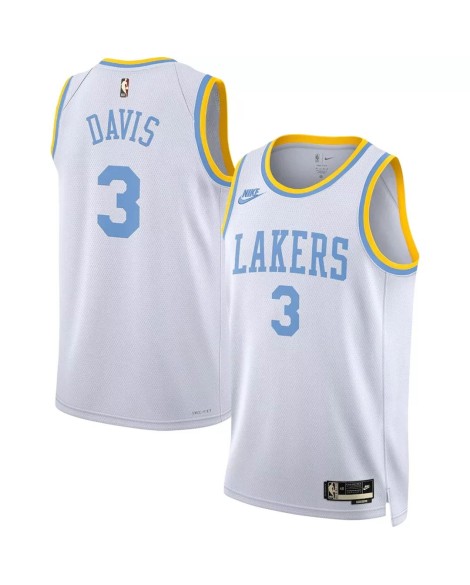Men's Los Angeles Lakers Anthony Davis #3 Nike White 2022/23 Swingman Jersey - Classic Edition
