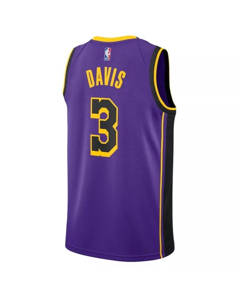 Men's Los Angeles Lakers Anthony Davis #3 Jordan Brand Purple 2022/23 Swingman Jersey - Statement Edition