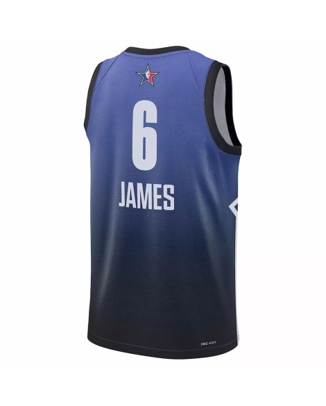 Men's LeBron James #6 Jordan Brand Blue 2023 NBA All-Star Game Swingman Jersey
