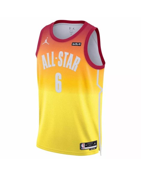 Men's LeBron James #6 Jordan Brand Orange 2023 NBA All-Star Game Swingman Jersey