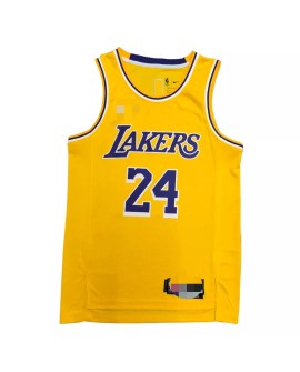 Men's Los Angeles Lakers Kobe Bryant #24 Gold 2021 Diamond Swingman Jersey - Icon Edition