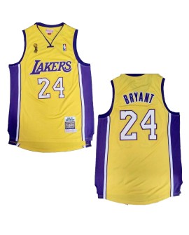 Men's Los Angeles Lakers Bryant #24 Mitchell & Ness Yellow 2008/09 Swingman NBA Jersey