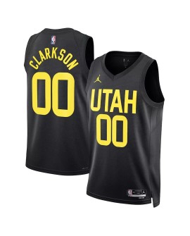 Men's Utah Jazz Jordan Clarkson #00 Jordan Brand Black 2022/23 Swingman Jersey - Statement Edition
