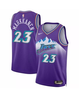 Men's Utah Jazz Lauri Markkanen #23 Nike Purple 2022/23 Swingman Jersey - Classic Edition