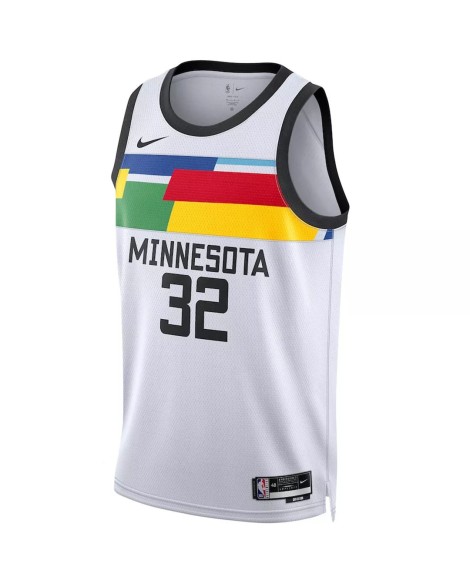 Men's Minnesota Timberwolves Karl-Anthony Towns #32 Nike White 2022/23 Swingman Jersey - City Edition