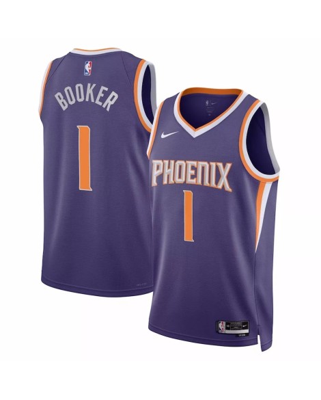 Men's Phoenix Suns Devin Booker #1 Purple 22/23 Swingman Jersey - Icon Edition