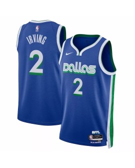Men's Dallas Mavericks Kyrie Irving #2 Nike Blue 2022/23 Swingman Jersey - City Edition