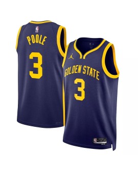 Men's Golden State Warriors Jordan Poole #3 Jordan Brand Navy 22/23 Swingman Jersey - Statement Edition