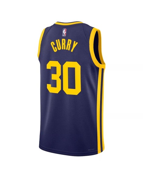 Men's Golden State Warriors Stephen Curry #30 Jordan Brand Blue 2022/23 Swingman Jersey - Statement Edition