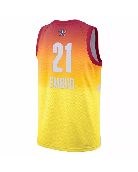 Men's Joel Embiid #21 Jordan Brand Orange 2023 NBA All-Star Game Swingman Jersey