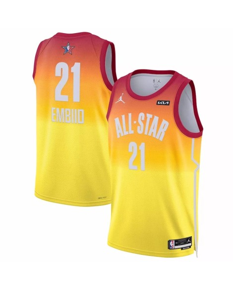 Men's Joel Embiid #21 Jordan Brand Orange 2023 NBA All-Star Game Swingman Jersey