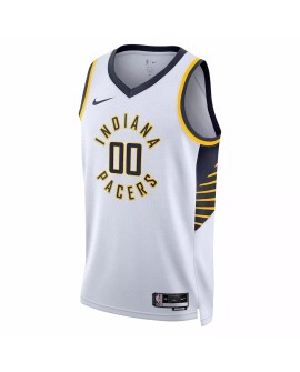 Men's Indiana Pacers Bennedict Mathurin #00 Nike White 2022/23 Swingman Jersey - Association Edition