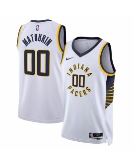 Men's Indiana Pacers Bennedict Mathurin #00 Nike White 2022/23 Swingman Jersey - Association Edition