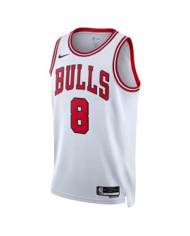 Men's Chicago Bulls Zach LaVine #8 Nike White 22/23 Swingman Jersey - Association Edition