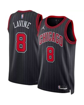 Men's Chicago Bulls Zach LaVine #8 Jordan Brand Black 22/23 Swingman Jersey - Statement Edition