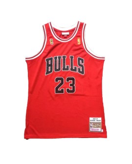 Men's Chicago Bulls Jordan #23 Mitchell & Ness Red 1996/97 Swingman NBA Jersey