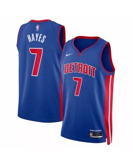 Men's Detroit Pistons Killian Hayes #7 Nike Blue 2022/23 Swingman Jersey - Icon Edition