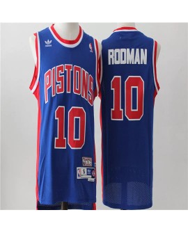 Men's Detroit Pistons Dennis Rodman #10 Adidas Black Swingman NBA Jersey