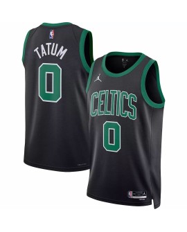 Men's Boston Celtics Jayson Tatum #0 Jordan Brand Black 2022/23 Statement Edition Swingman Jersey