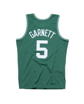 Men's Boston Celtics Kevin Garnet #5 Mitchell & Ness Green 2007-08 Hardwood Classics Swingman Jersey