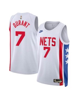 Men's Brooklyn Nets Kevin Durant #7 White 2022/23 Swingman Jersey - Classic Edition