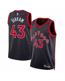 Men's Toronto Raptors Pascal Siakam #43 Jordan Brand Black 2022/23 Swingman Jersey - Statement Edition