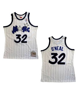 Men's Orlando Magic Neal #32 Mitchell & Ness White 1993/94 Swingman NBA Jersey