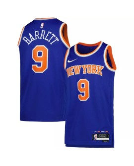 Men's New York Knicks RJ Barrett #9 Blue 22/23 Swingman Jersey - Icon Edition