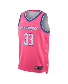 Men's Washington Wizards Kyle Kuzma #33 Nike Pink 2022/23 Swingman Jersey - City Edition