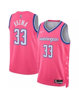 Men's Washington Wizards Kyle Kuzma #33 Nike Pink 2022/23 Swingman Jersey - City Edition
