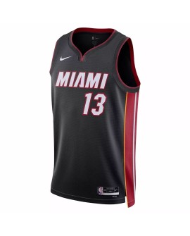 Men's Miami Heat Bam Adebayo #13 Black 22/23 Swingman Jersey - Icon Edition